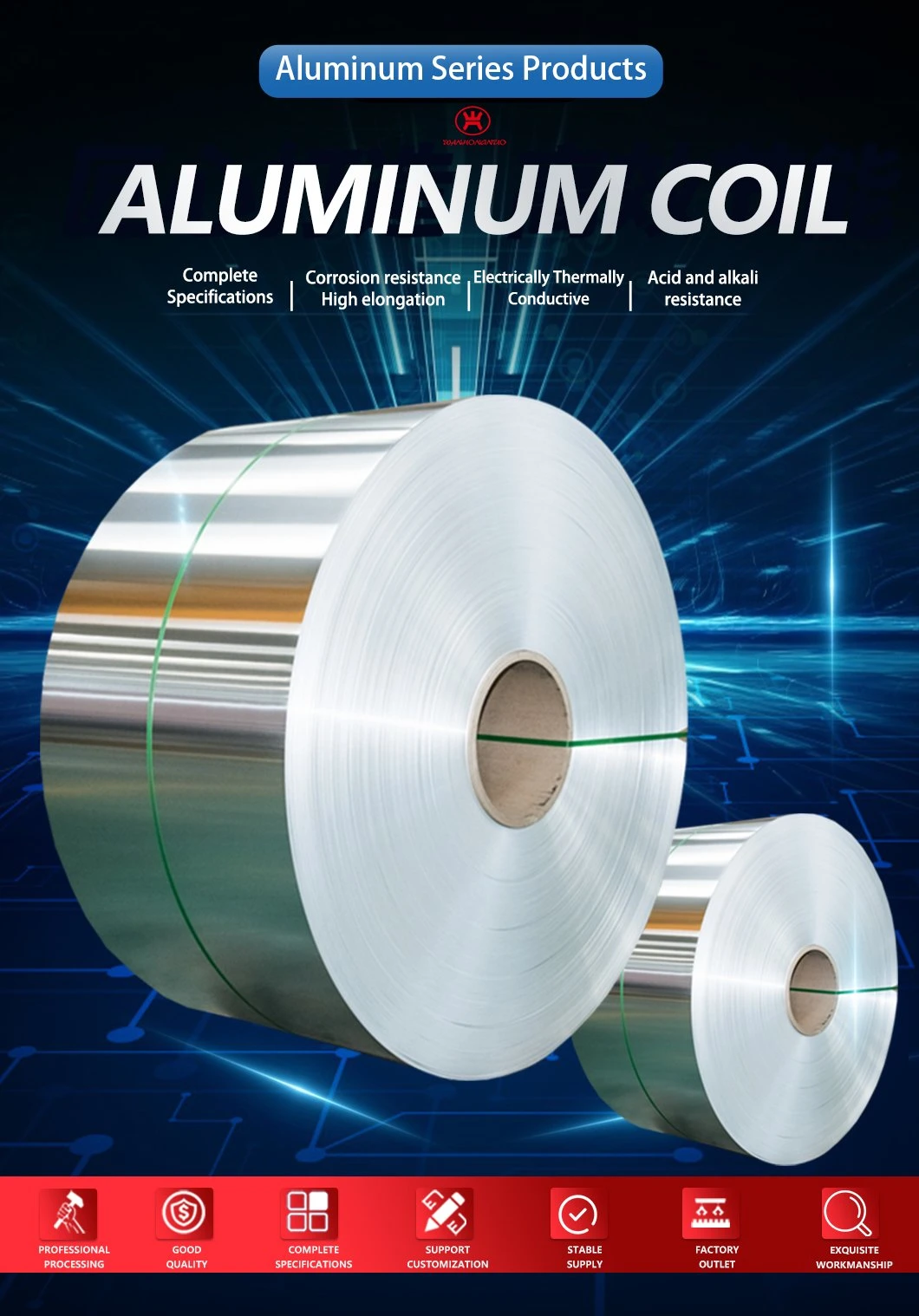 Buy Factory Building Material Customized Aluminum Alloy 3003 3004 5082 5083 6061 6063 Aluminum Coil Aluminum Coil Sheet Aluminum Strip for Decoration Aluminum