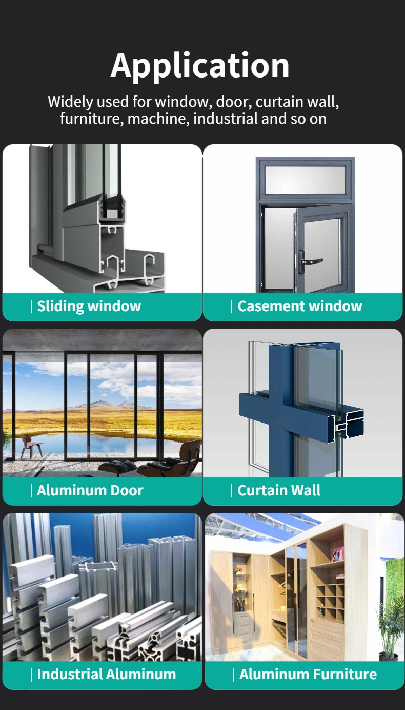 Large Industrial Anodized Aluminium Window and Door Alloy Press Extrusion Profile for Furniture Price