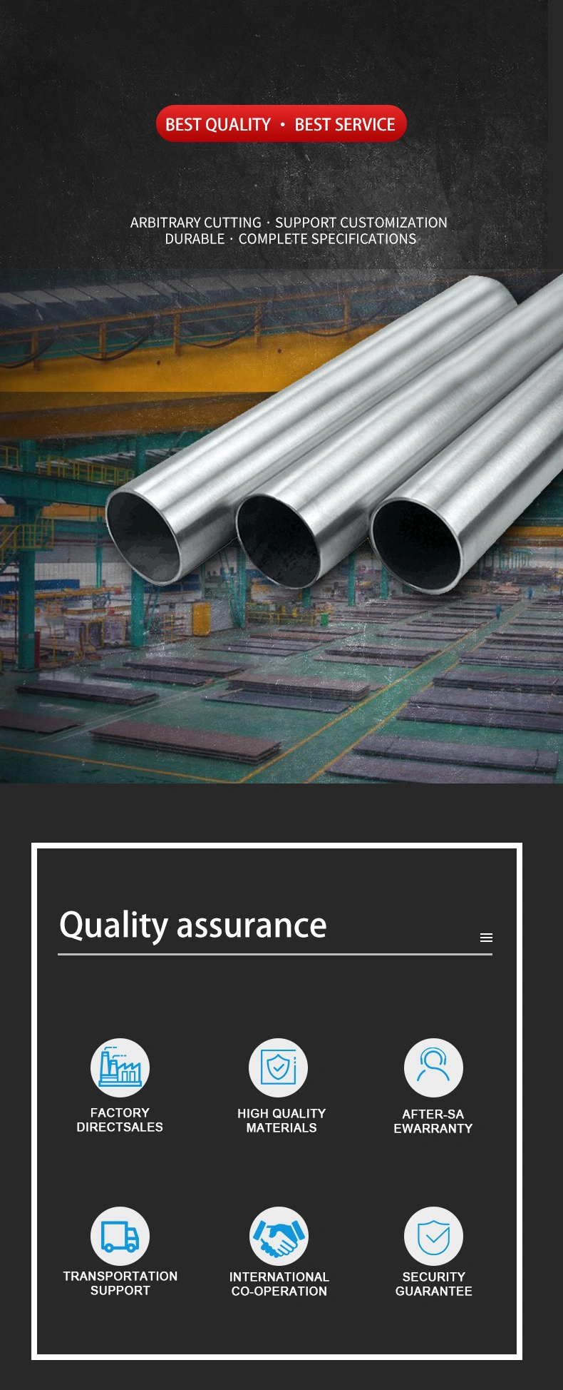 Welded H62/Alloy/Round/Aluminum 7075 6061 /Precision Cold Drawn Steel Pipe Seamless Square Tube