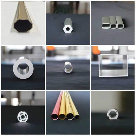 Color Anodized Industrial Square Aluminium/Aluminum Alloy Extrusion Profile, OEM Factory Extruded CNC Machining Price